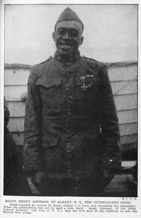 War Hero Henry Johnson, the only Harlem Hell Fighter to be recognized for his efforts in WW1