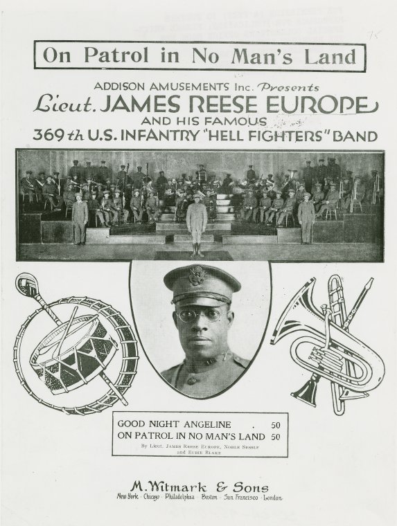 James Reese Europe Leader of The 369th Marching band.